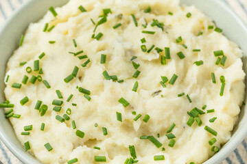 Homemade Chive and Garlic Mashed Potatoes