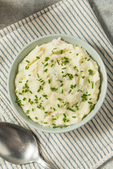 Homemade Chive and Garlic Mashed Potatoes
