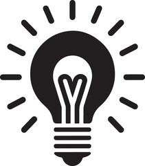 Light Bulb icon vector art illustration