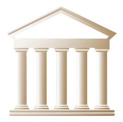 Obraz premium PNG Architecture building column pillar.