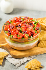 Homemade Mexican Seven Layer Dip