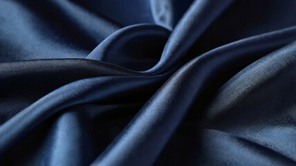 dark blue silk