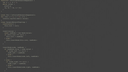 Developer Writing Random Code in a Calm IDE Environment
