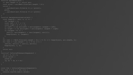 Developer Coding Random Programs in a Simple IDE Environment