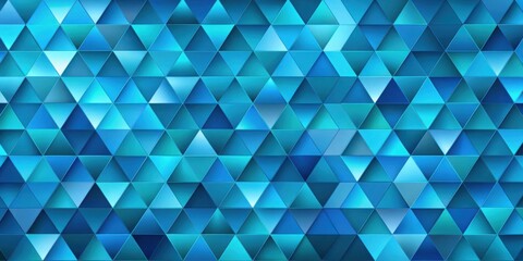 Obraz premium A Seamless Pattern of Interlocking Triangles in Vibrant Shades of Blue, Creating a Dynamic and Modern Geometric Abstract Background