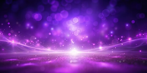 Naklejka premium Abstract Purple Background with Glowing Lights and Sparkles