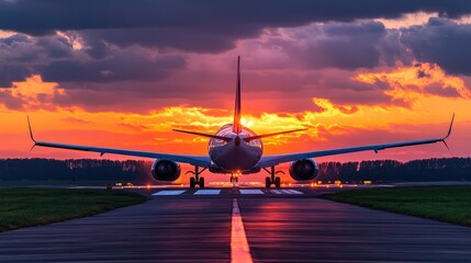 Passenger Airliner flying in the clouds