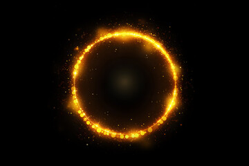 Magic Ring Stock Image In Black Background