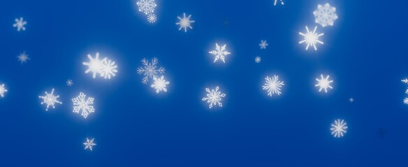 Winter Wonderland: Falling Snowflakes