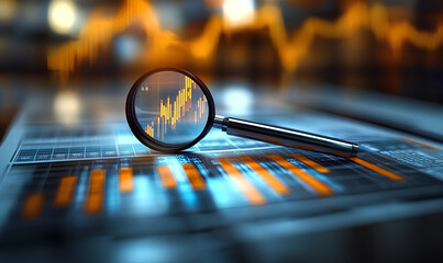 Business audit stock financial finance management on analysis data strategy with graph accounting marketing or report chart economy investment research profit concept