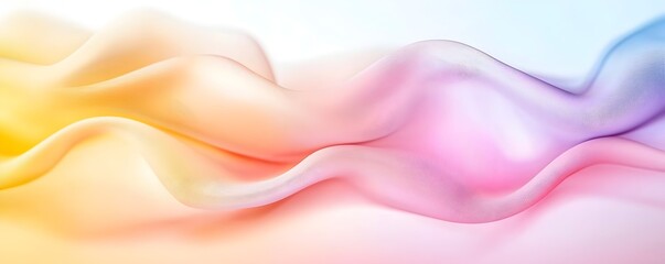 Dreamy Curves and Fluid Textures - Abstract Colorful Background with Soft Blends and Artistic Movement for Modern Wallpaper Design