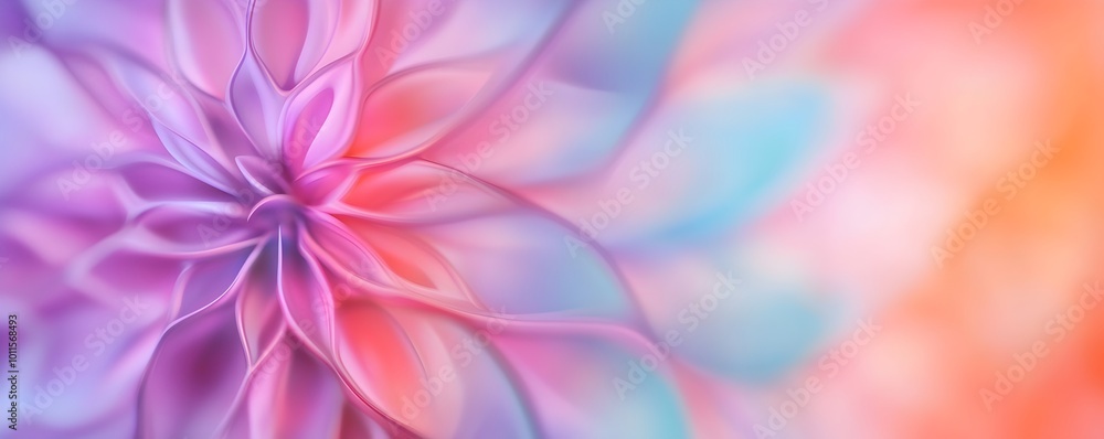 Poster vibrant kaleidoscopic abstract background - hypnotic seamless flow of colorful patterns for surreal 