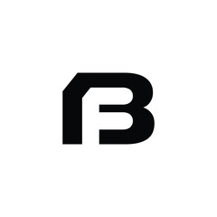 Modern Letter BF or FB Logo Design