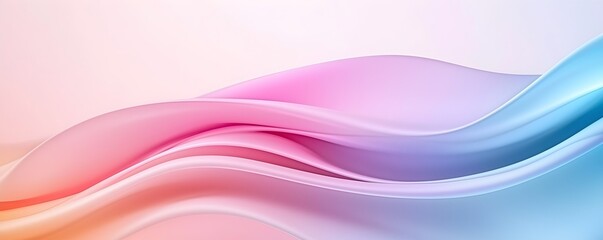 Naklejka premium Serene Pastel Dreams - Abstract Colorful Background with Smooth Gradients and Organic Shapes for Calming Wallpaper Design