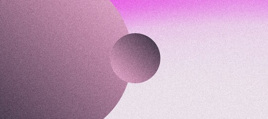 Serene Purple-Pink Sphere Background with Noise Texture