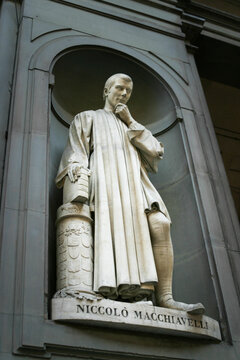 Statue of Niccolo Machiavelli, Florence, Italy