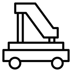 Aircraft Stairs Vector Icons