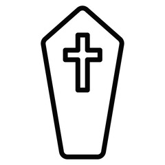Fototapeta premium Coffin Vector Icons