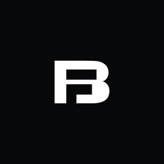 Modern Letter BF or FB Logo Design
