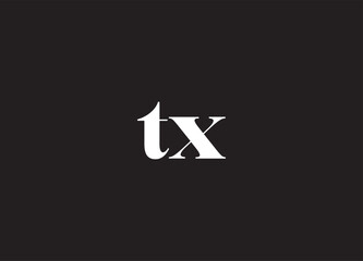TX letter logo and initial logo design
