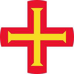 Obraz premium Chat Icon on Guernsey Flag