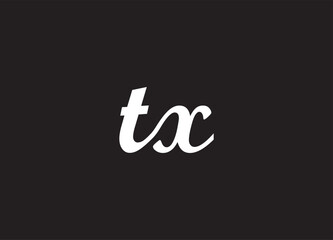 TX letter logo and initial logo design