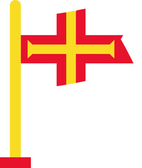 Guernsey Flag Crisp Flown