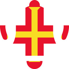 Guernsey Flag On Alarm