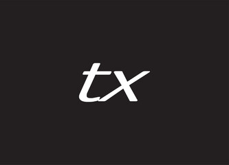 TX letter logo and initial logo design