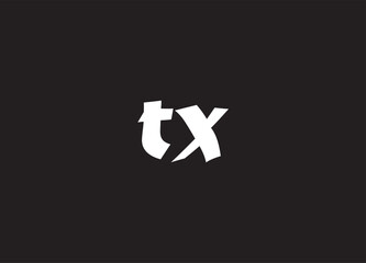 Fototapeta premium TX letter logo and initial logo design