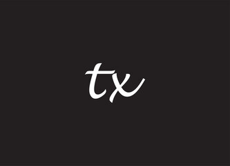 TX letter logo and initial logo design