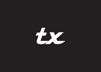 TX letter logo and initial logo design