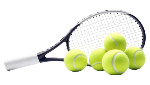 PNG Tennis ball sports racket.