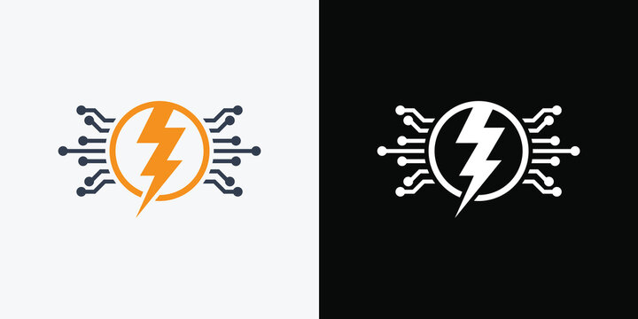 thunder logo design vector template. Thunder Electric Ligthning Bolt Logo.