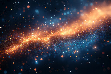 Obraz premium A cosmic-inspired bokeh effect,