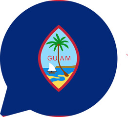 Chat Icon on Guam Flag