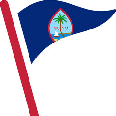Guam Flag Free Flown Icon