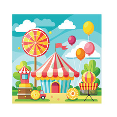 Game Background 3D Image Vector Design.