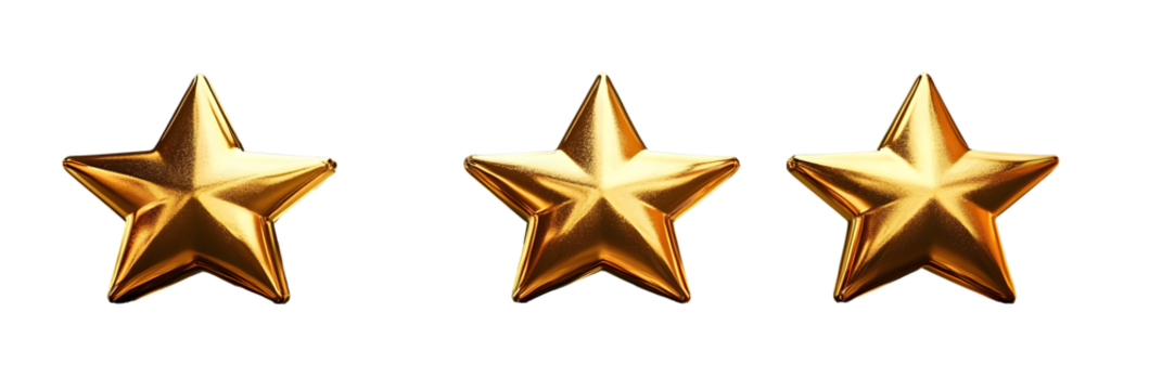 Five gold star rate review customer experience quality service excellent feedback concept