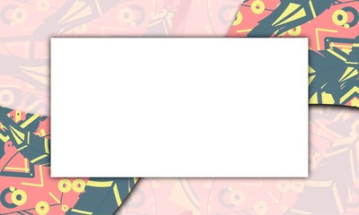 boho chic background. presentation and powerpoint design concept with typography space area. bohemian, ethnic, wild, traditional, and tribal themes