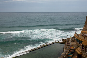 A rooftop pool with stunning ocean views The perfect place to relax and unwind