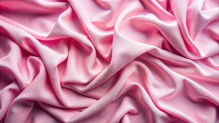 Fototapeta premium Abstract Draped Pink Fabric with Soft, Gentle, and Elegant Waves and Folds