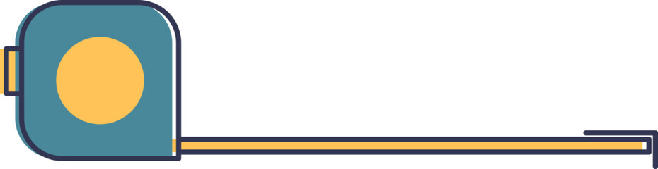 Illustration of a tape measure, symbolizing precision and measurement.