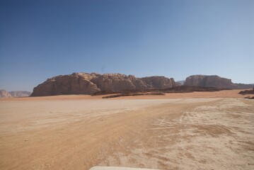 Wadi Rum desert in Jordan.