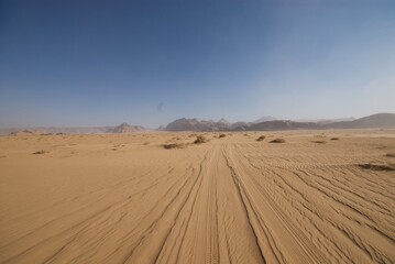 Wadi Rum desert in Jordan.