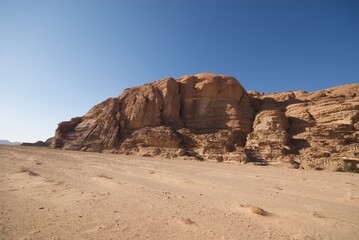 Wadi Rum desert in Jordan.