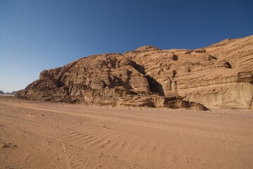 Wadi Rum desert in Jordan.