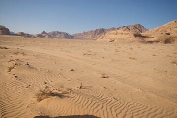 Wadi rum desert in jordan
