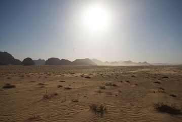 Wadi rum desert in jordan