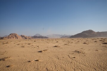 Wadi rum desert in jordan